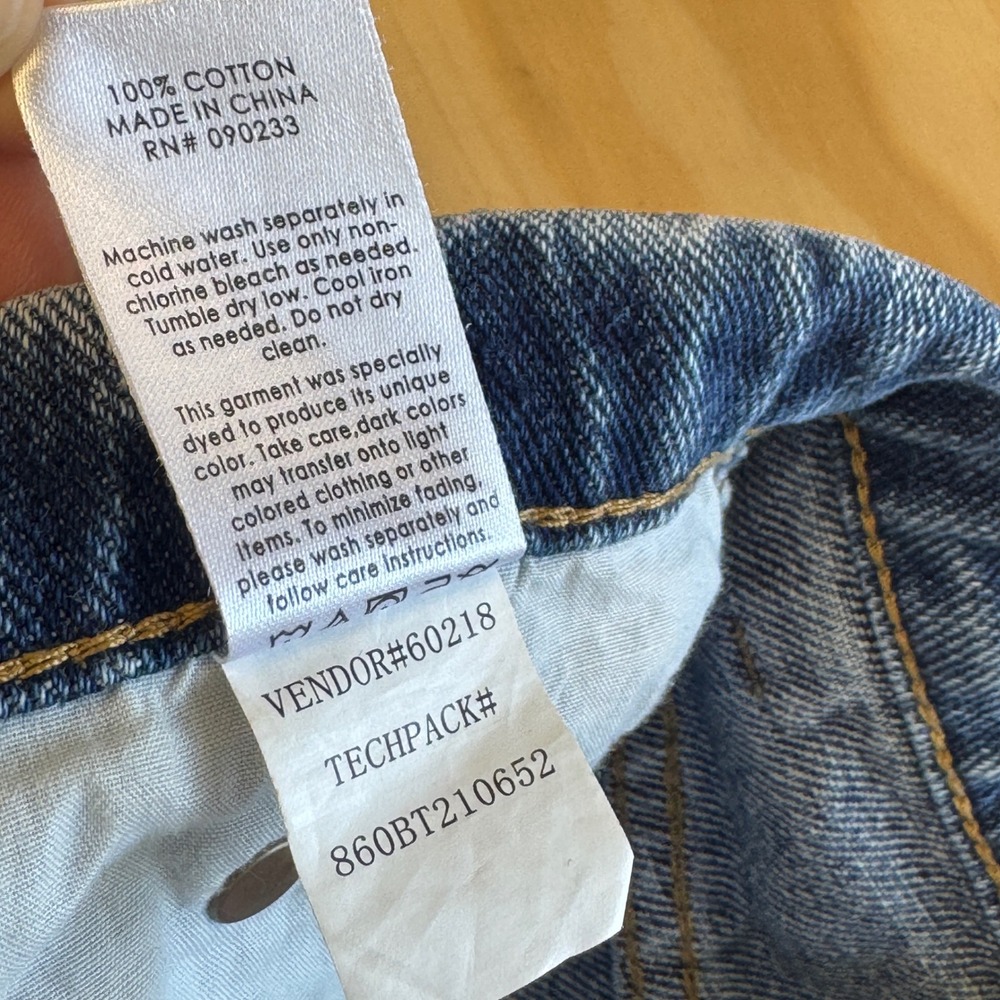 PacSun Baggy Jeans Blue Distressed High Rise Wide Leg 25 Contemporary - Picture 7 of 8